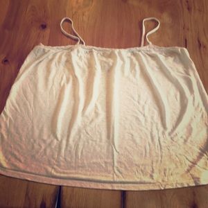 Old Navy white tank with lace detail
